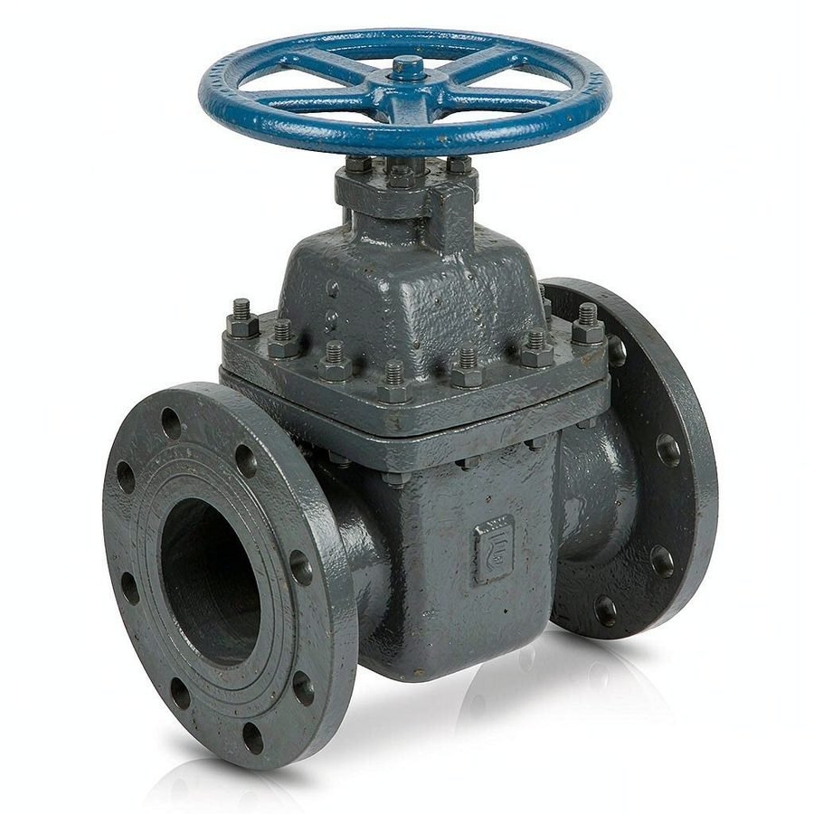 flanged gate valve GOST 5762 three-quarter view